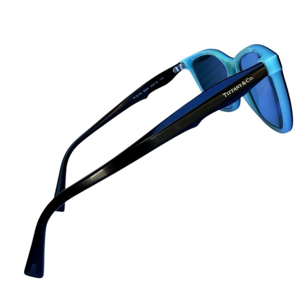 TIFFANY & CO. Prescription Glasses & Case TF 2115 8055 Black Blue Cat Eye Eyegla - Picture 3 of 8